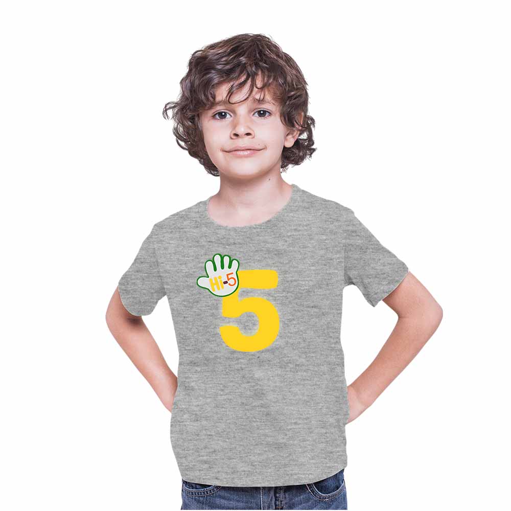 Hi-5 Style 5th Birthday Theme Kids T-shirt
