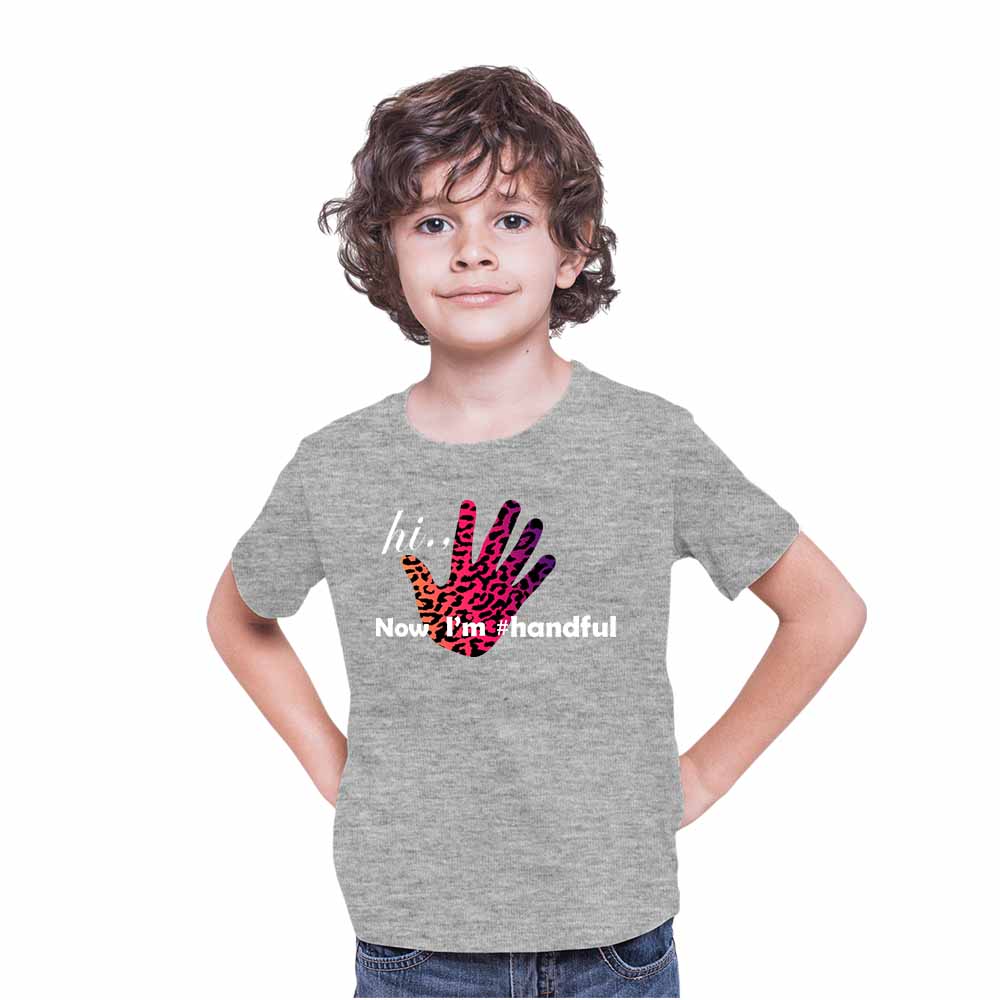 Hand Paint 5th Birthday Theme Kids T-shirt