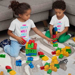 Happy Wali Holi Matching Tshirts (Set of 2 3 4 5 ) - White