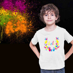Holi Matching Tshirts (Set of 2 3 4 5 ) - White