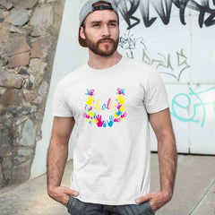 Holi Matching Tshirts (Set of 2 3 4 5 ) - White