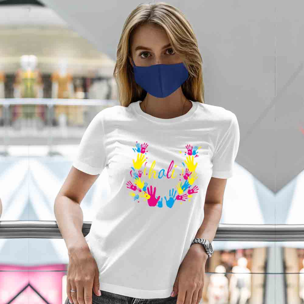 Holi Matching Tshirts (Set of 2 3 4 5 ) - White