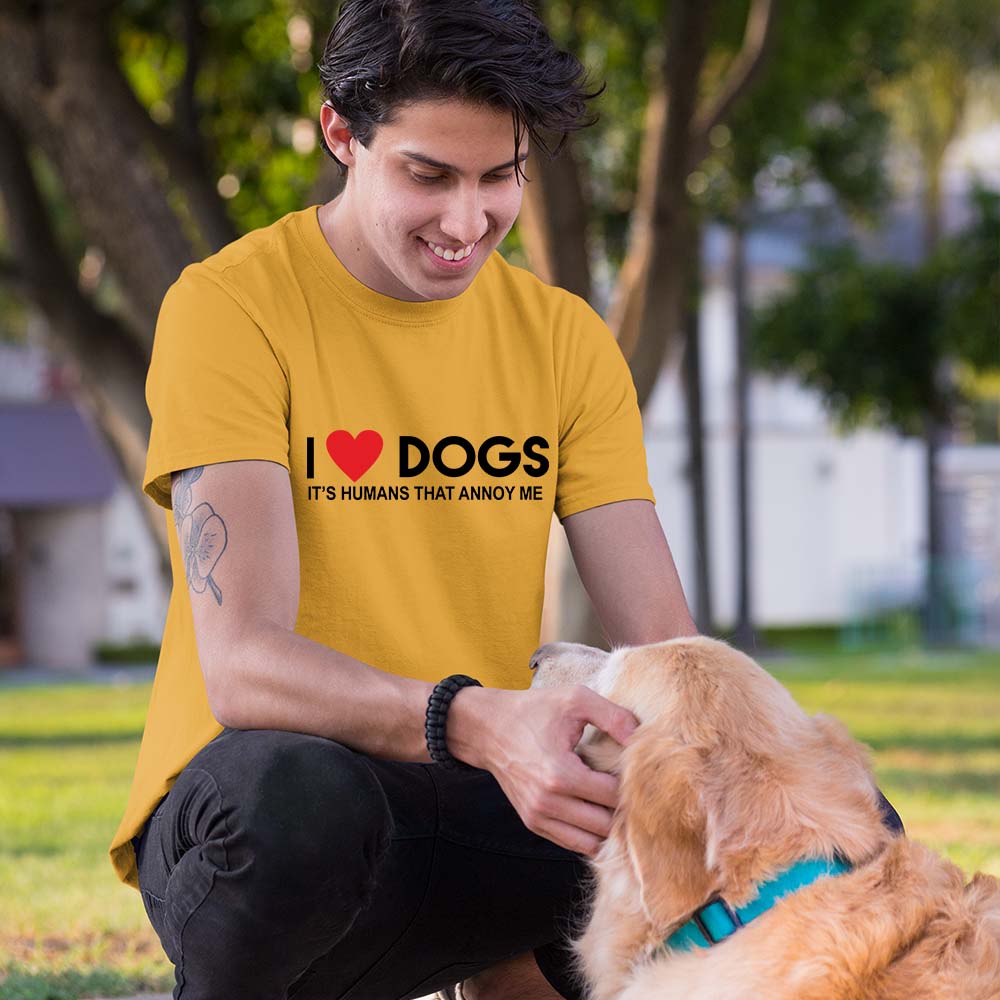 I love Dogs Tshirt for Men