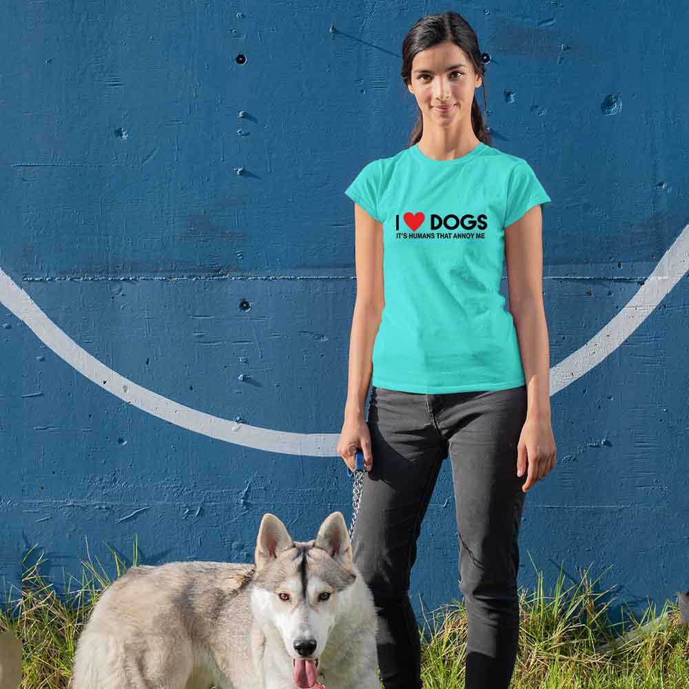 I love Dogs Tshirt for Women