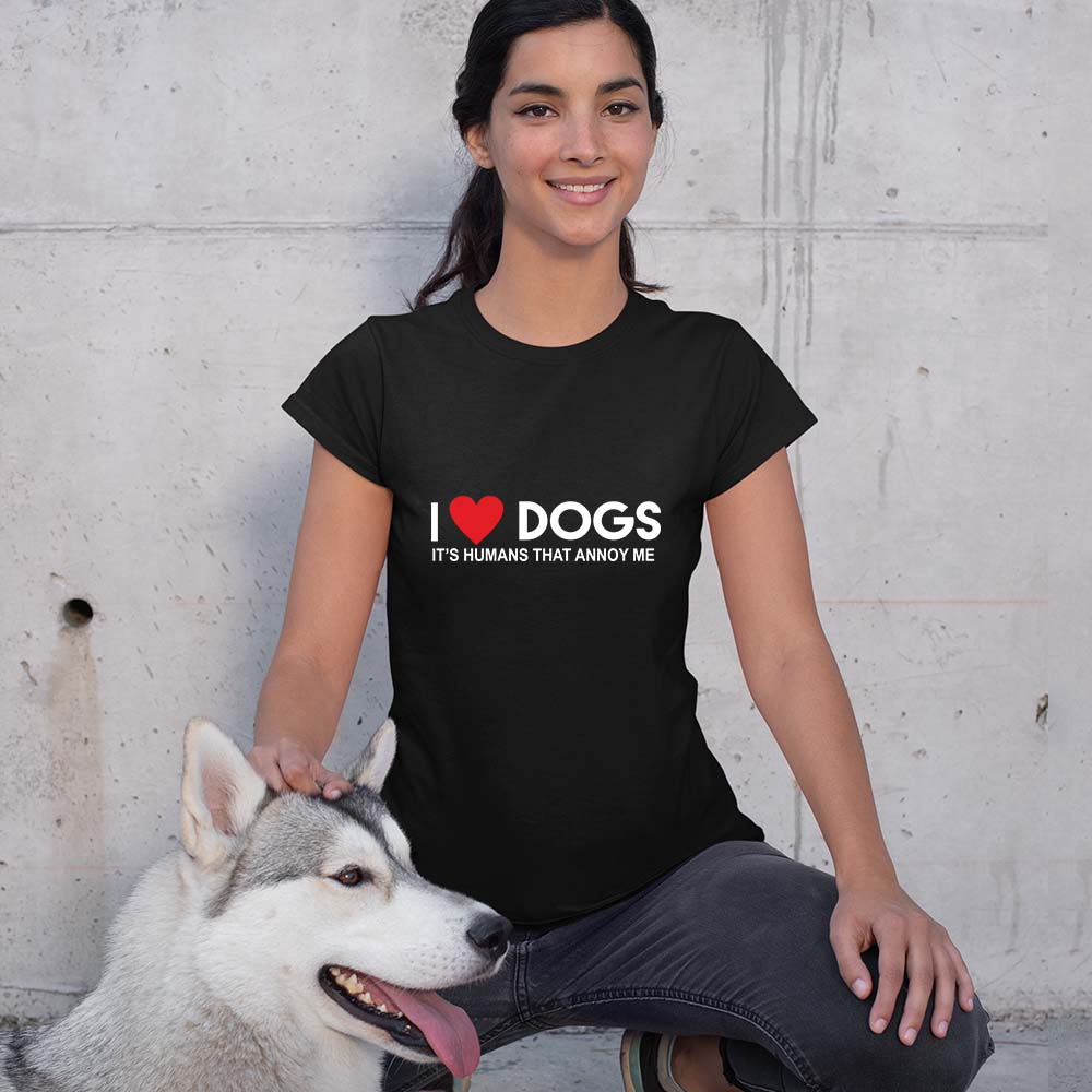 I love Dogs Tshirt for Women