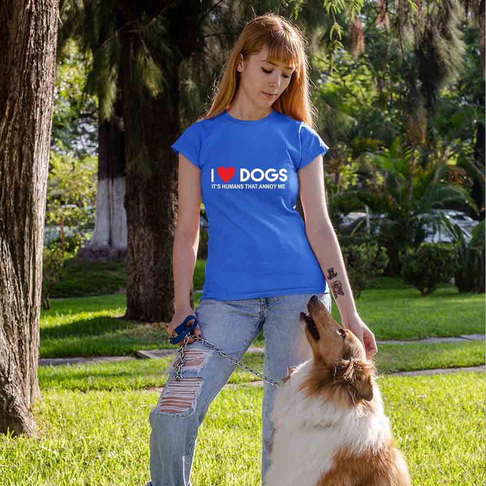 I love Dogs Tshirt for Women