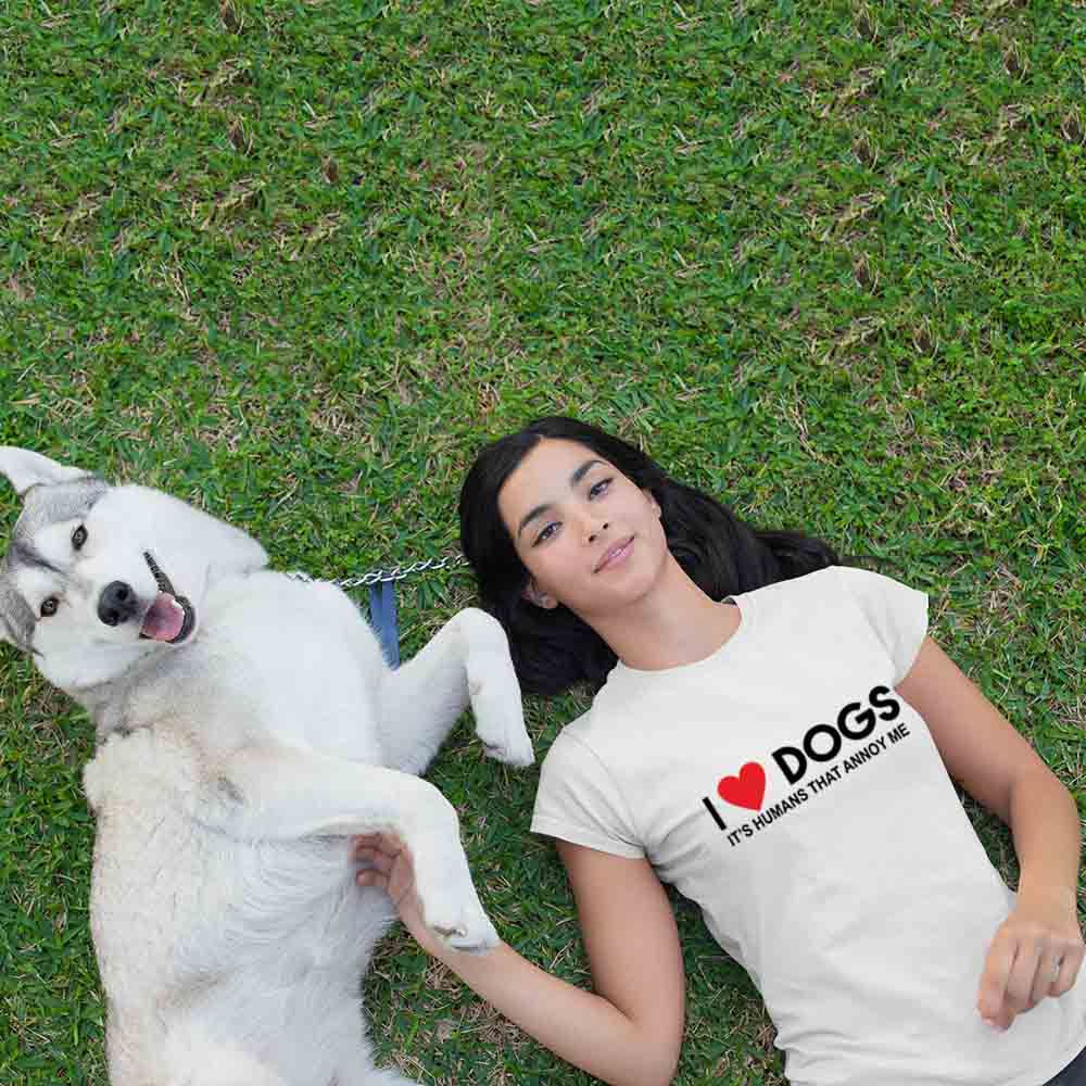 I love Dogs Tshirt for Women