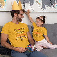 I Love my Dad - Daughter Customize Name