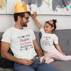 I Love my Dad - Daughter Customize Name