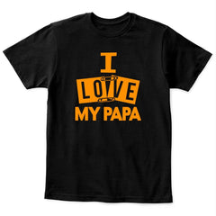 I Love My Papa T Shirt for Boys