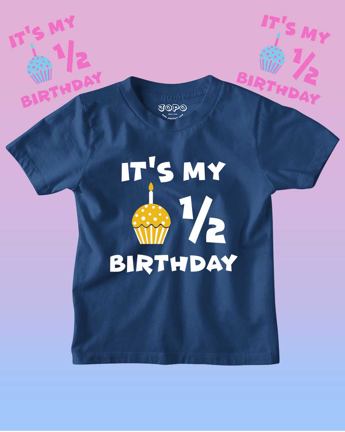 Happy Half Birthday Kid Boy and Girl 6months T-Shirt