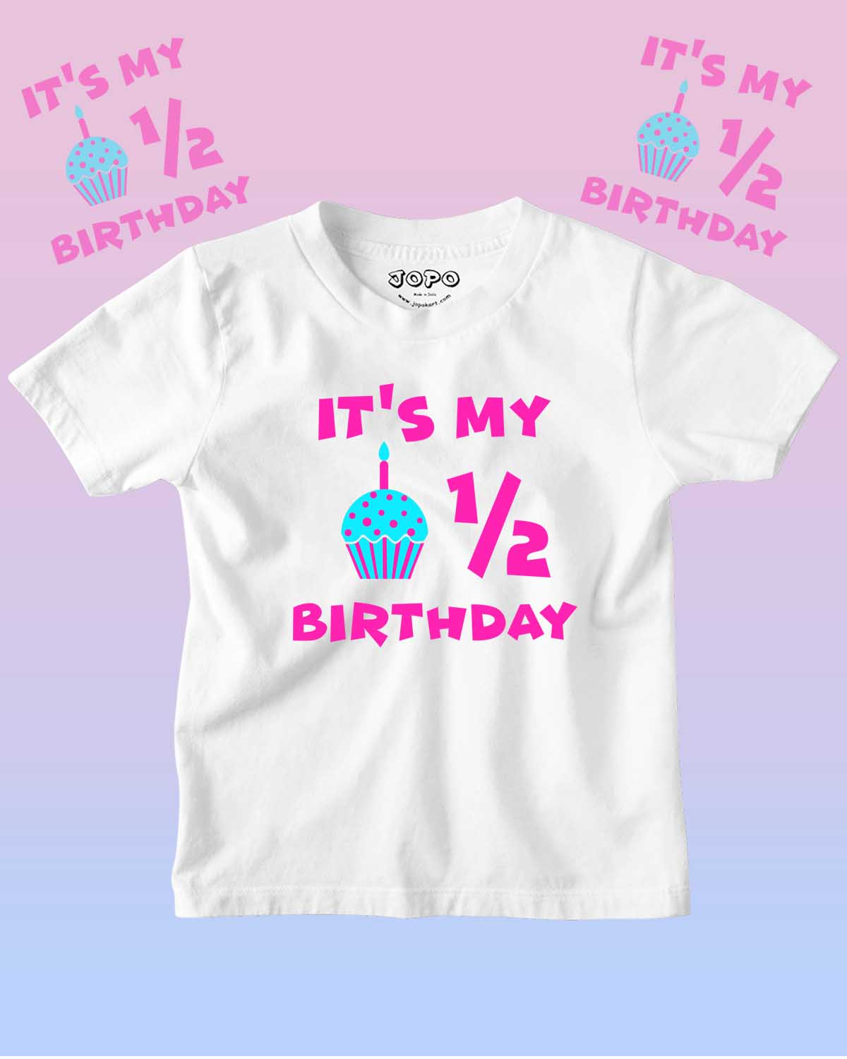 Happy Half Birthday Kid Boy and Girl 6months T-Shirt