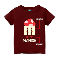 Alphabet M  Customised T Shirt