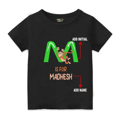 Alphabet M  Customised T Shirt
