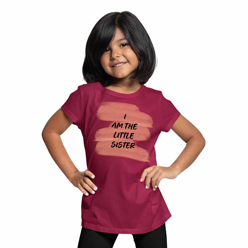 I am the Little Sister Design Multicolor T-shirt/Romper