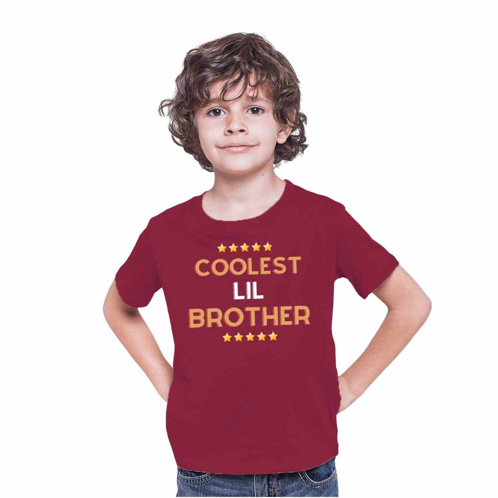 Cooler Lil Brother Design Multicolor T-shirt/Romper