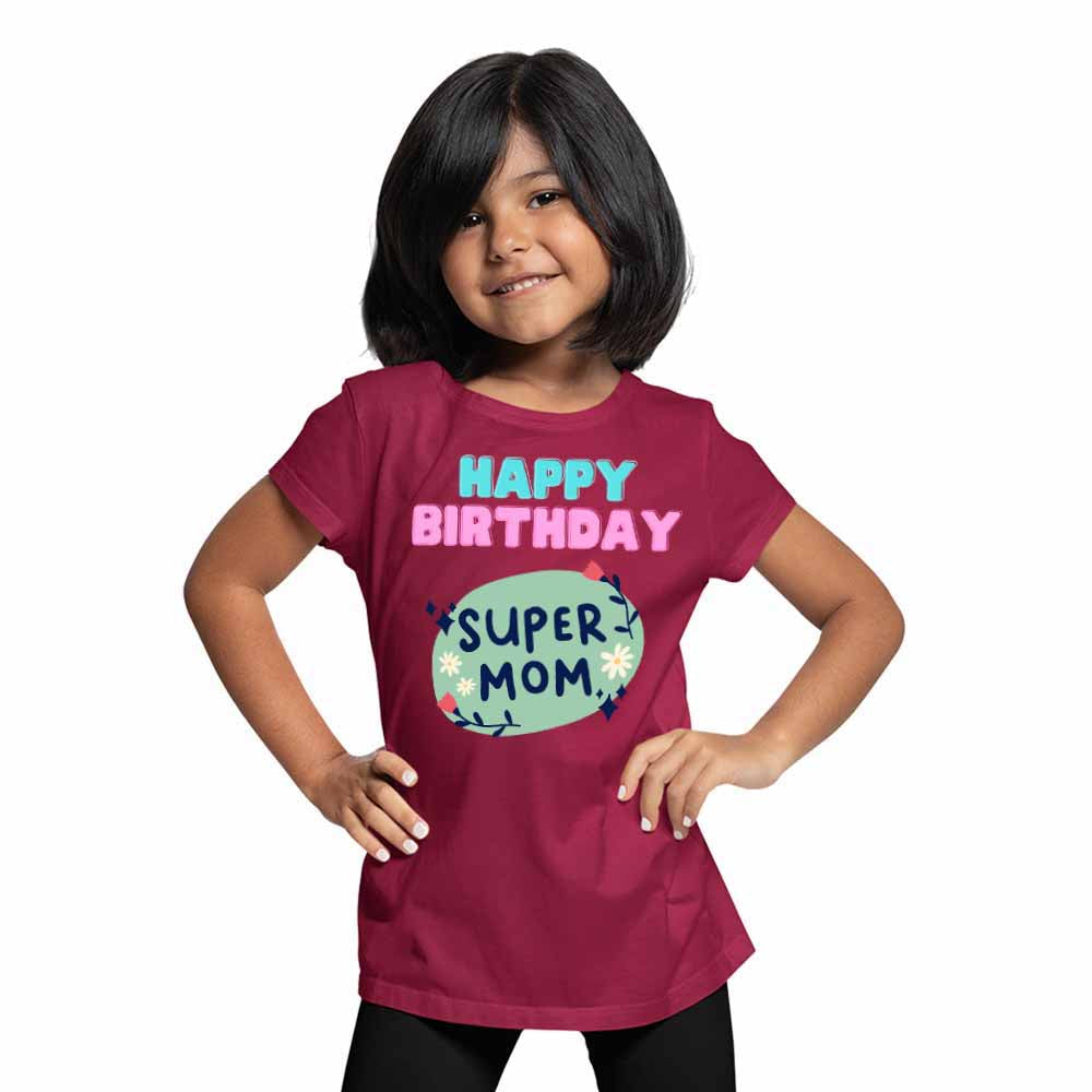 Happy Birthday Super Mom T-shirt/Romper
