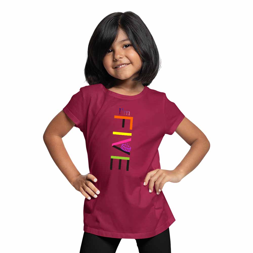 Five Sticky Designed 5th Birthday Theme Kids T-shirt