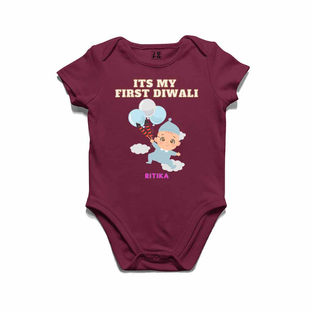 Happy Diwali Customised Tshirt/Romper