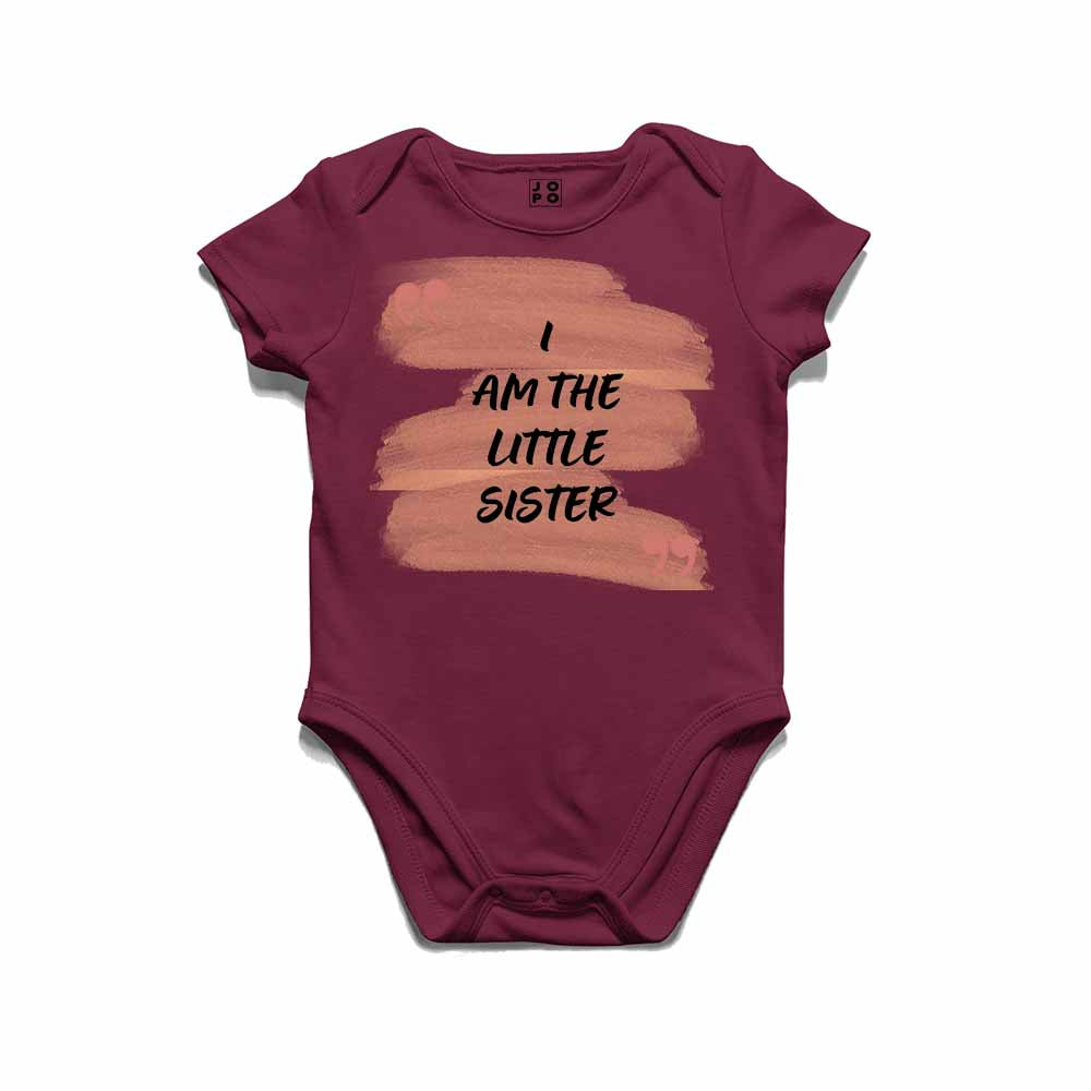 I am the Little Sister Design Multicolor T-shirt/Romper