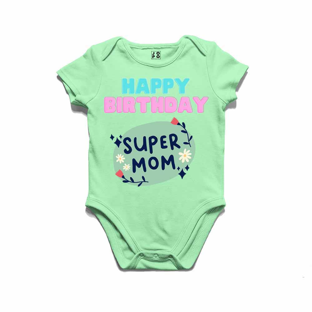 Happy Birthday Super Mom T-shirt/Romper