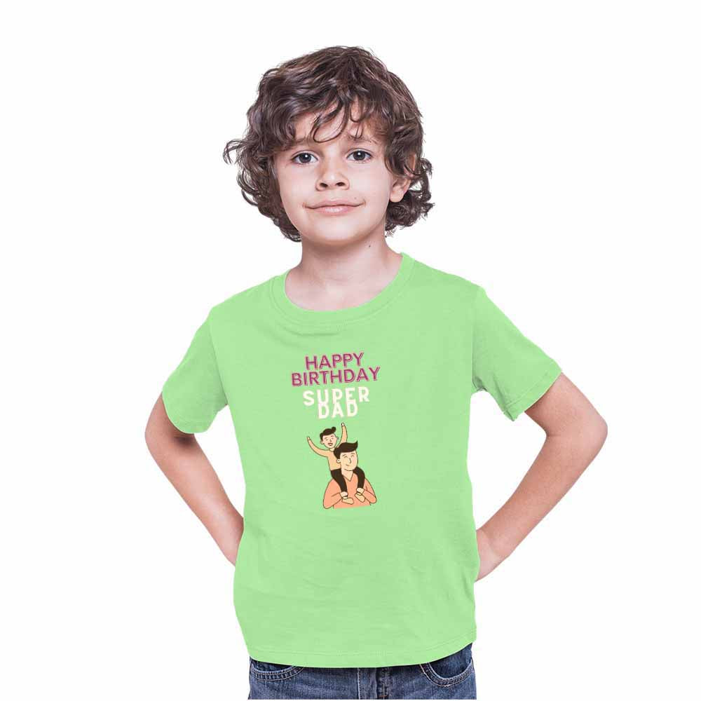 Happy Birthday Super Dad design T-shirt/Romper