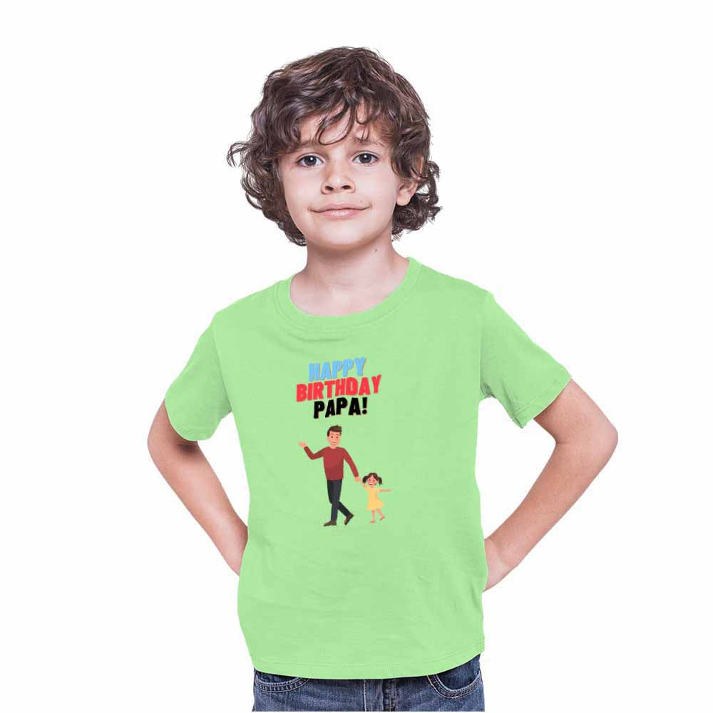 Happy Birthday Papa Printed T-shirt/Romper