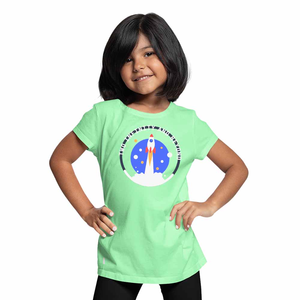 I Am Two Rocket Designed Birthday Theme Kids T-shirt