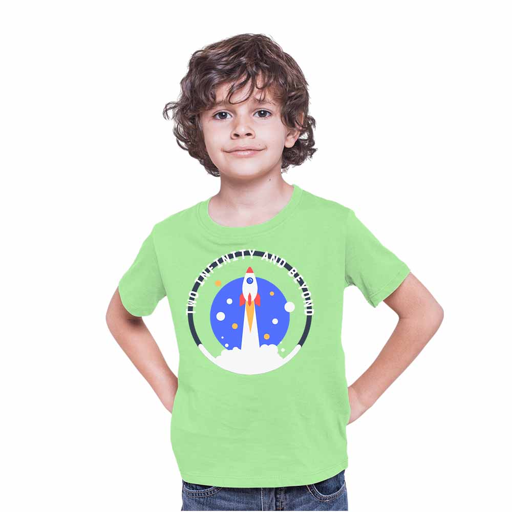 I Am Two Rocket Designed Birthday Theme Kids T-shirt