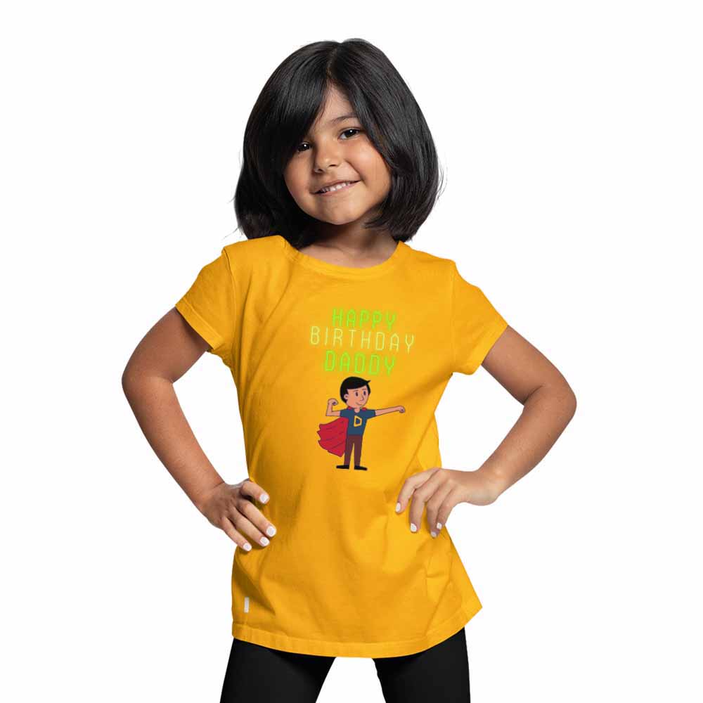 Happy Birthday Daddy Printed T-shirt/Romper