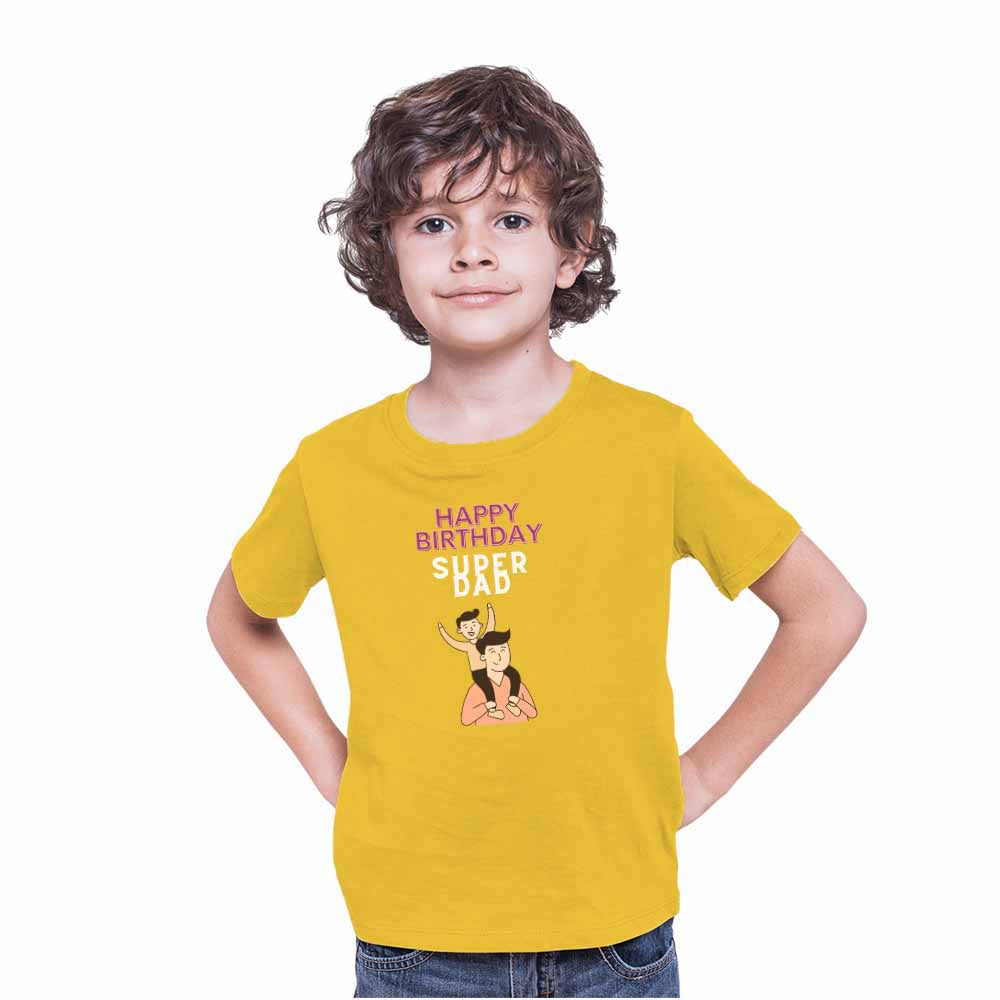 Happy Birthday Super Dad design T-shirt/Romper