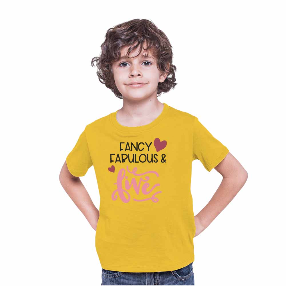 Fancy Fabulous Style 5th Birthday Theme Kids T-shirt