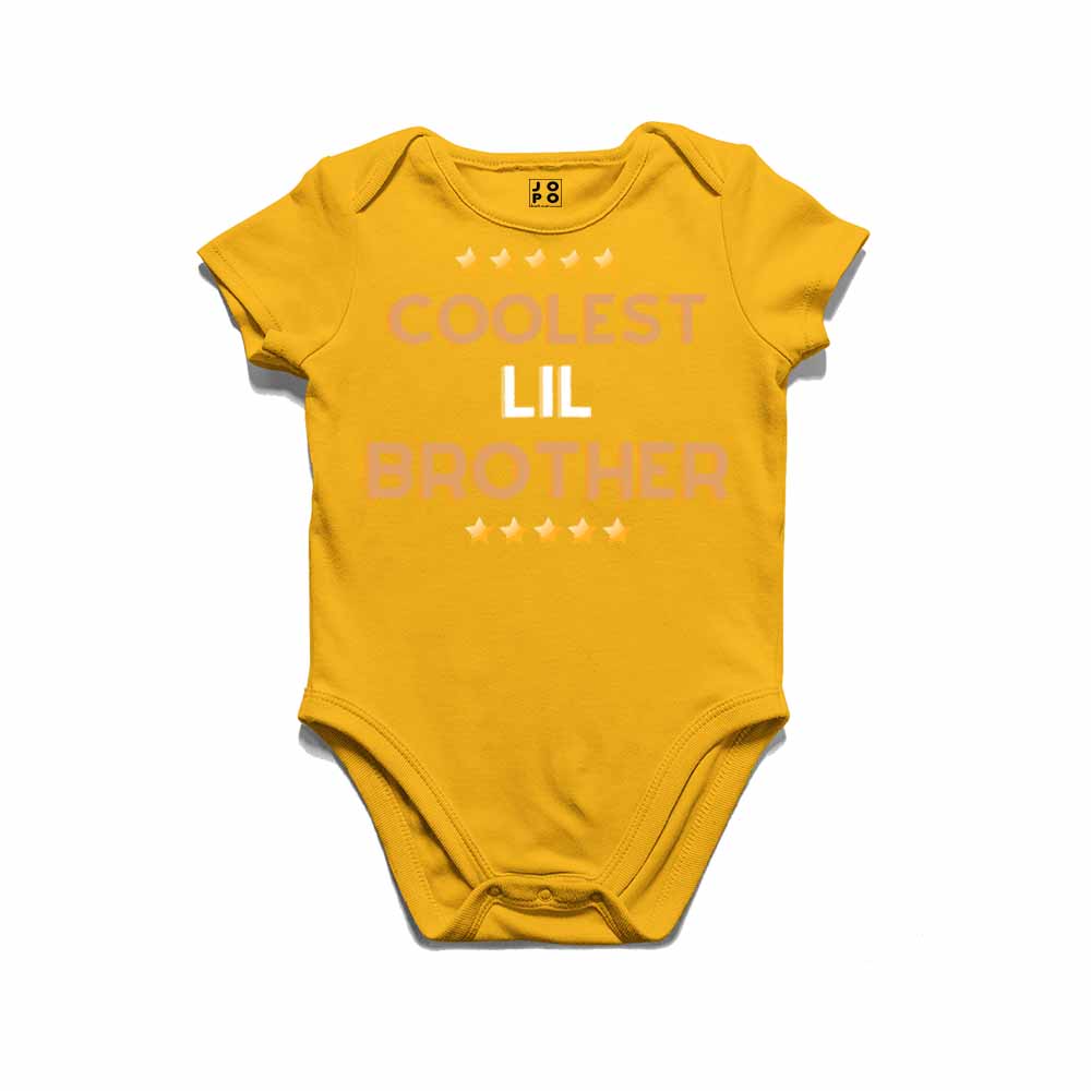 Cooler Lil Brother Design Multicolor T-shirt/Romper