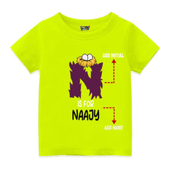 Alphabet N  Customised T Shirt