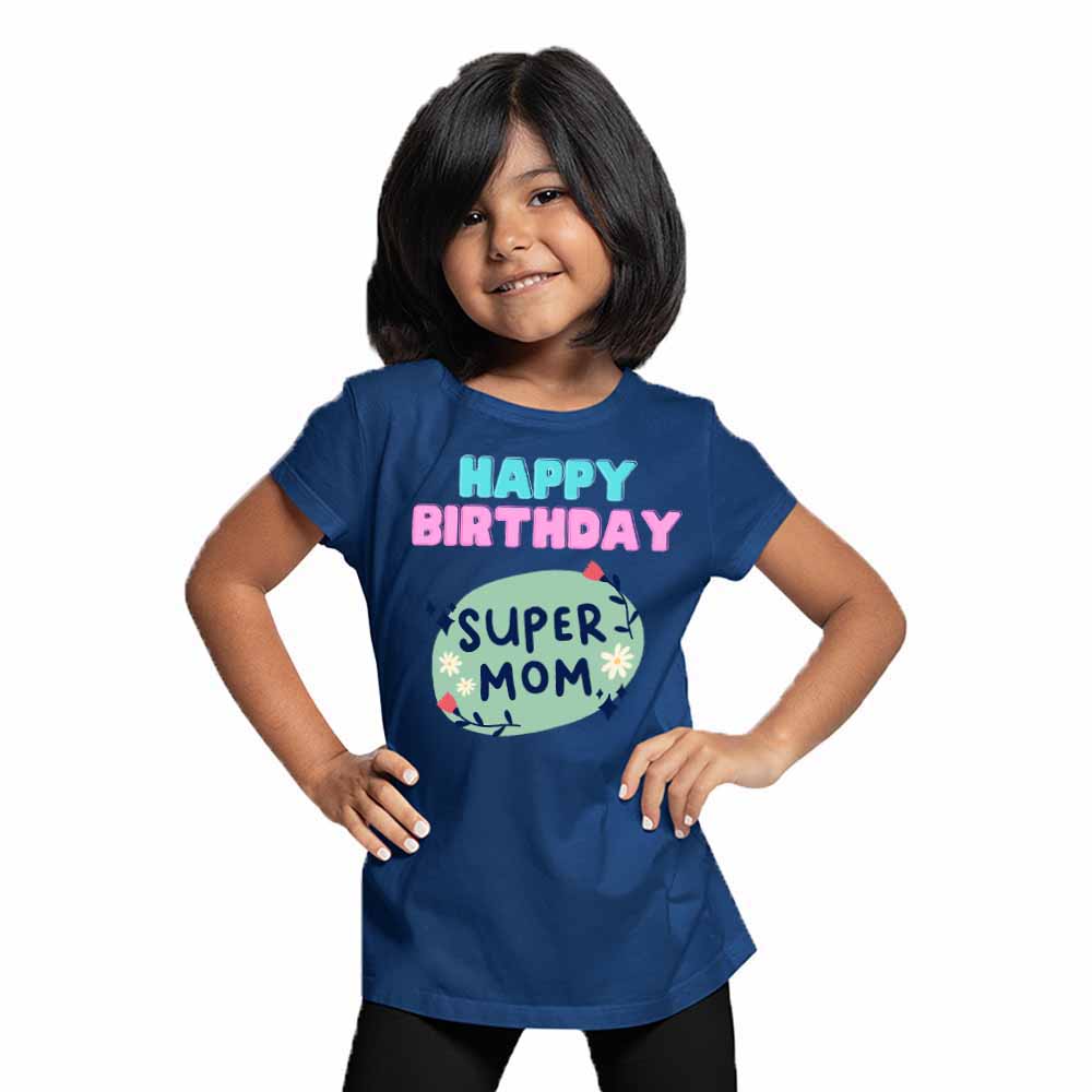 Happy Birthday Super Mom T-shirt/Romper