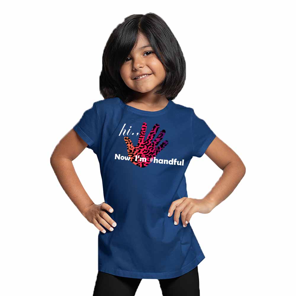 Hand Paint 5th Birthday Theme Kids T-shirt