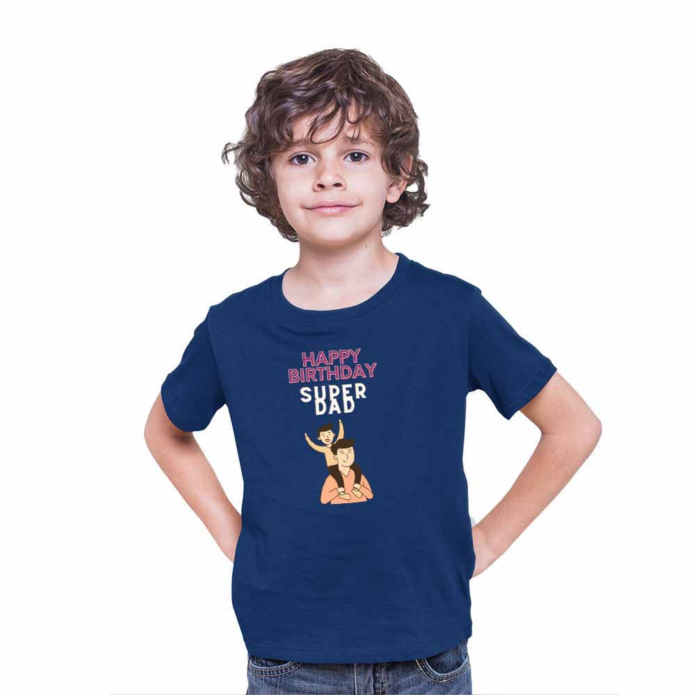 Happy Birthday Super Dad design T-shirt/Romper