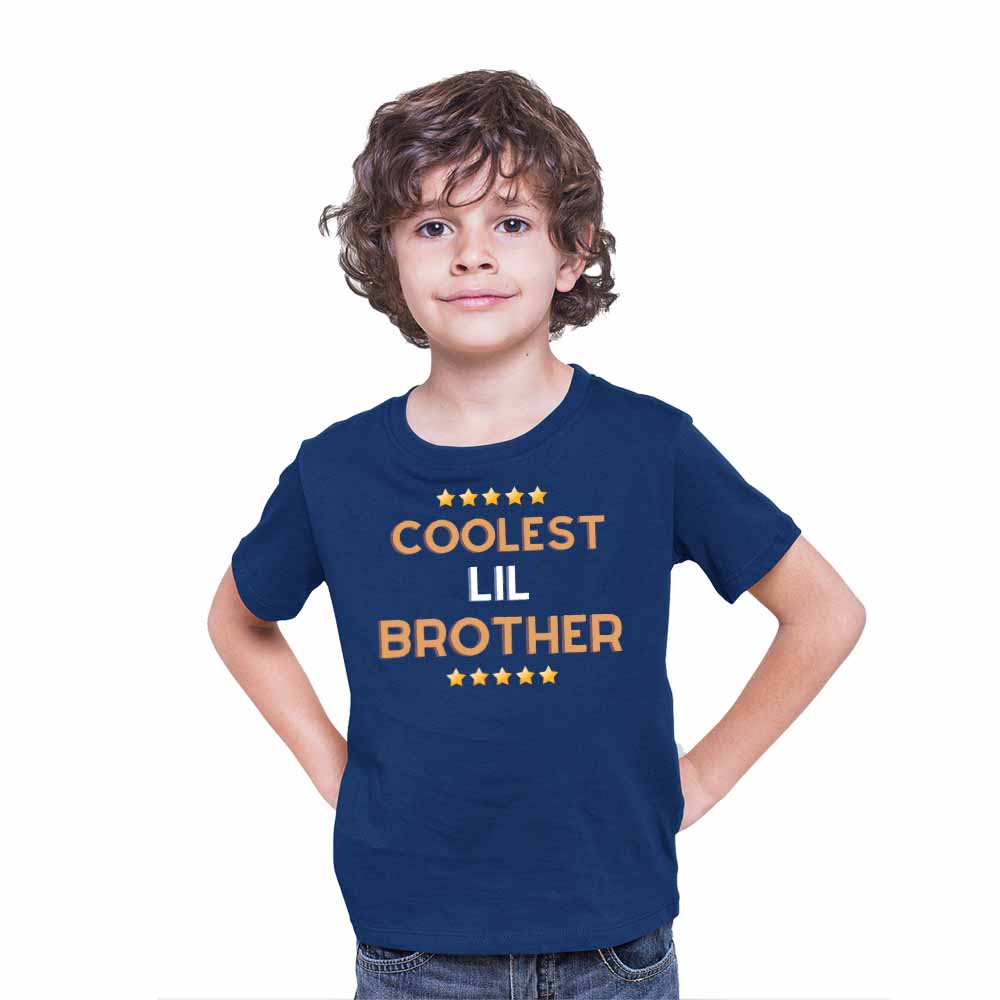 Cooler Lil Brother Design Multicolor T-shirt/Romper