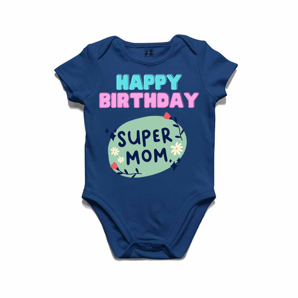 Happy Birthday Super Mom T-shirt/Romper