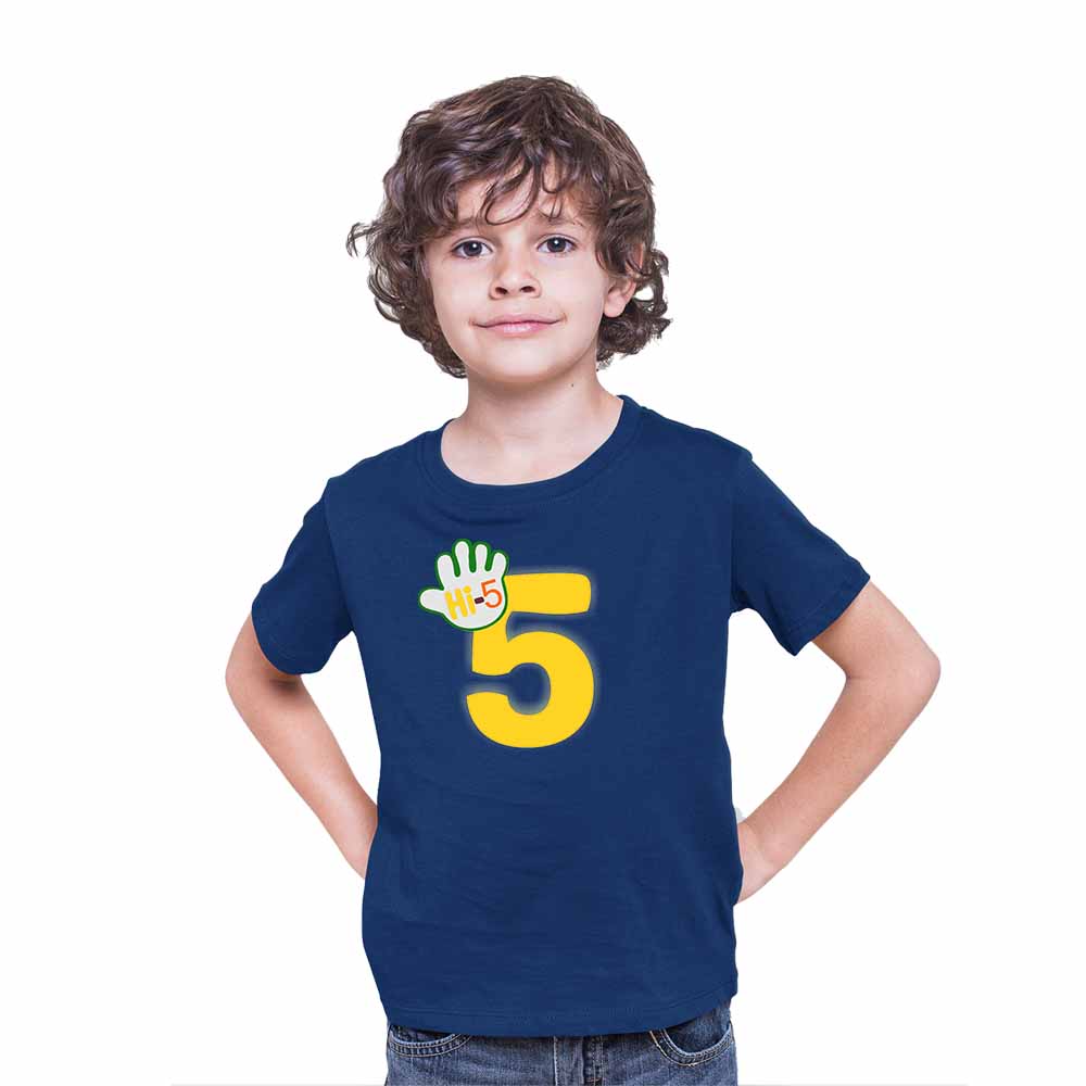 Hi-5 Style 5th Birthday Theme Kids T-shirt