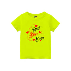 First Mother's Day kids customised T-shirts for Neon Green