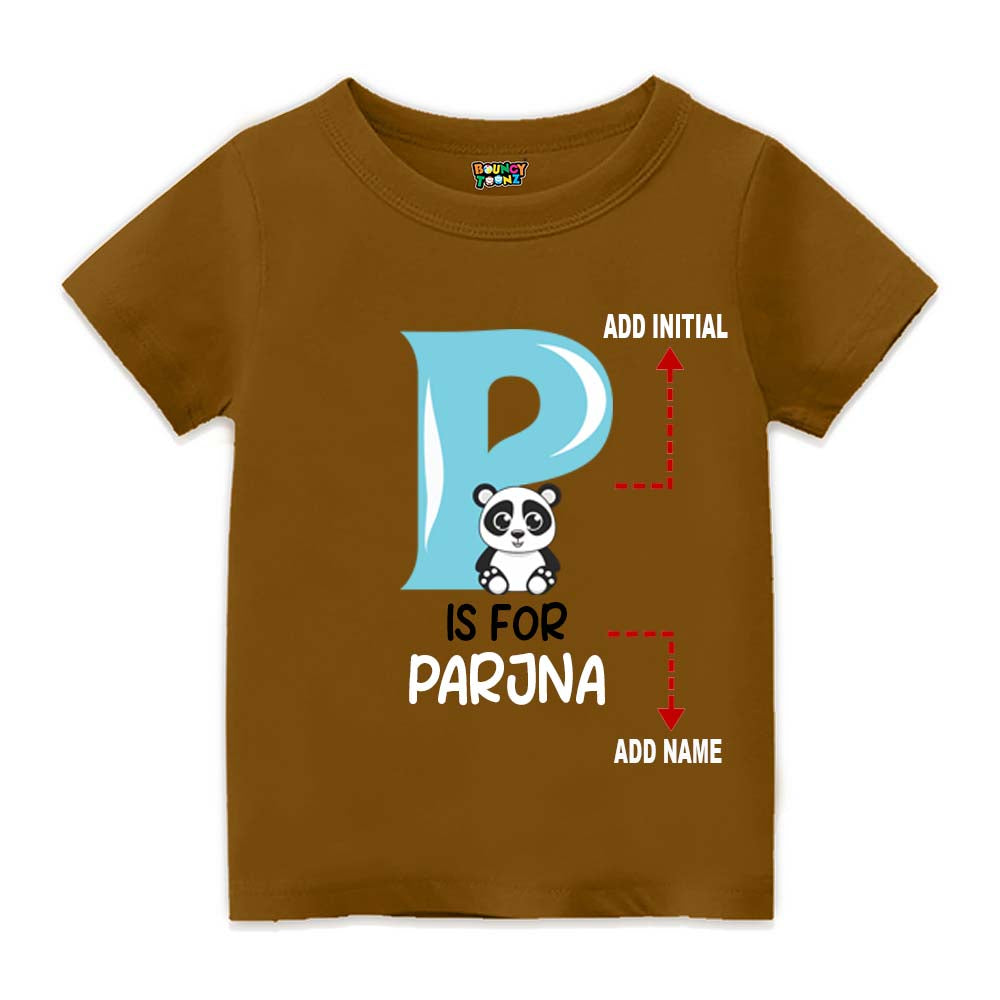 Alphabet P Customised T Shirt