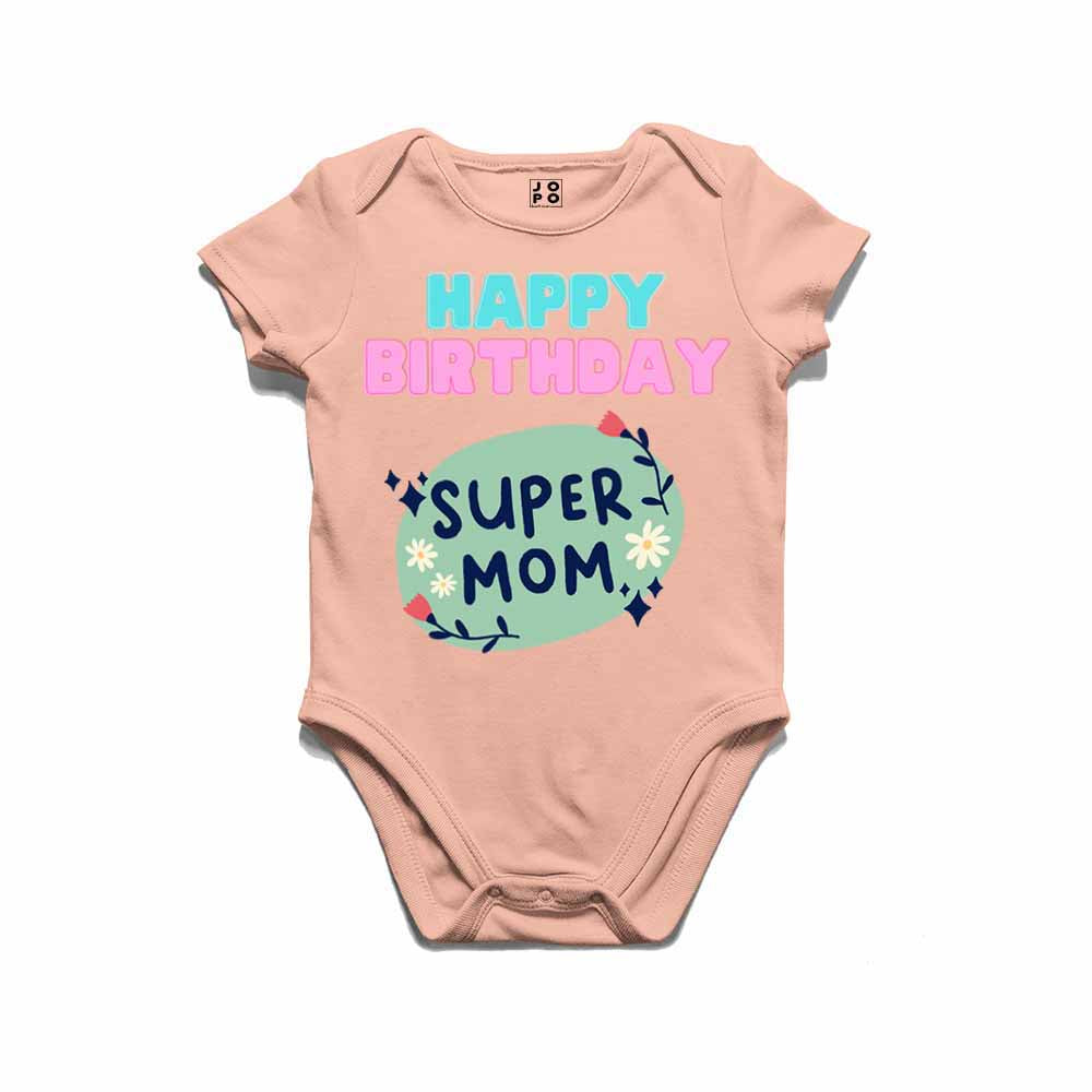Happy Birthday Super Mom T-shirt/Romper