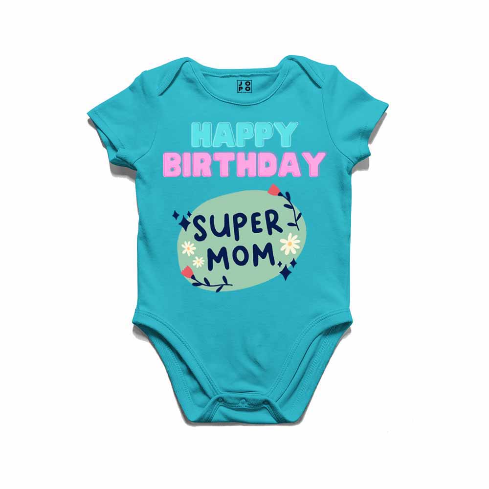 Happy Birthday Super Mom T-shirt/Romper