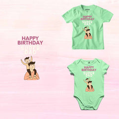 Happy Birthday Super Dad design T-shirt/Romper