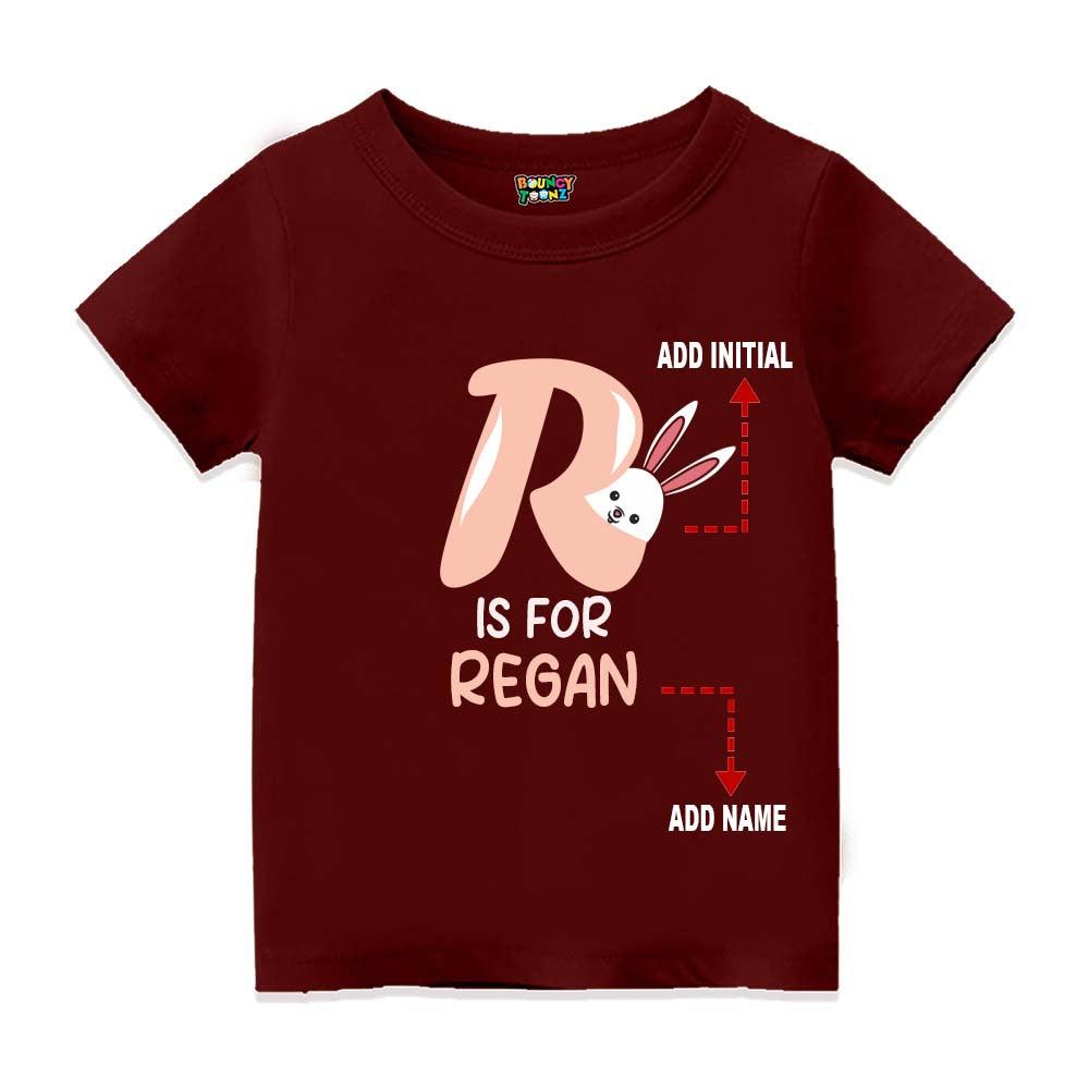 Alphabet R Customised T Shirt