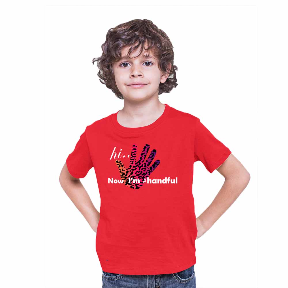 Hand Paint 5th Birthday Theme Kids T-shirt