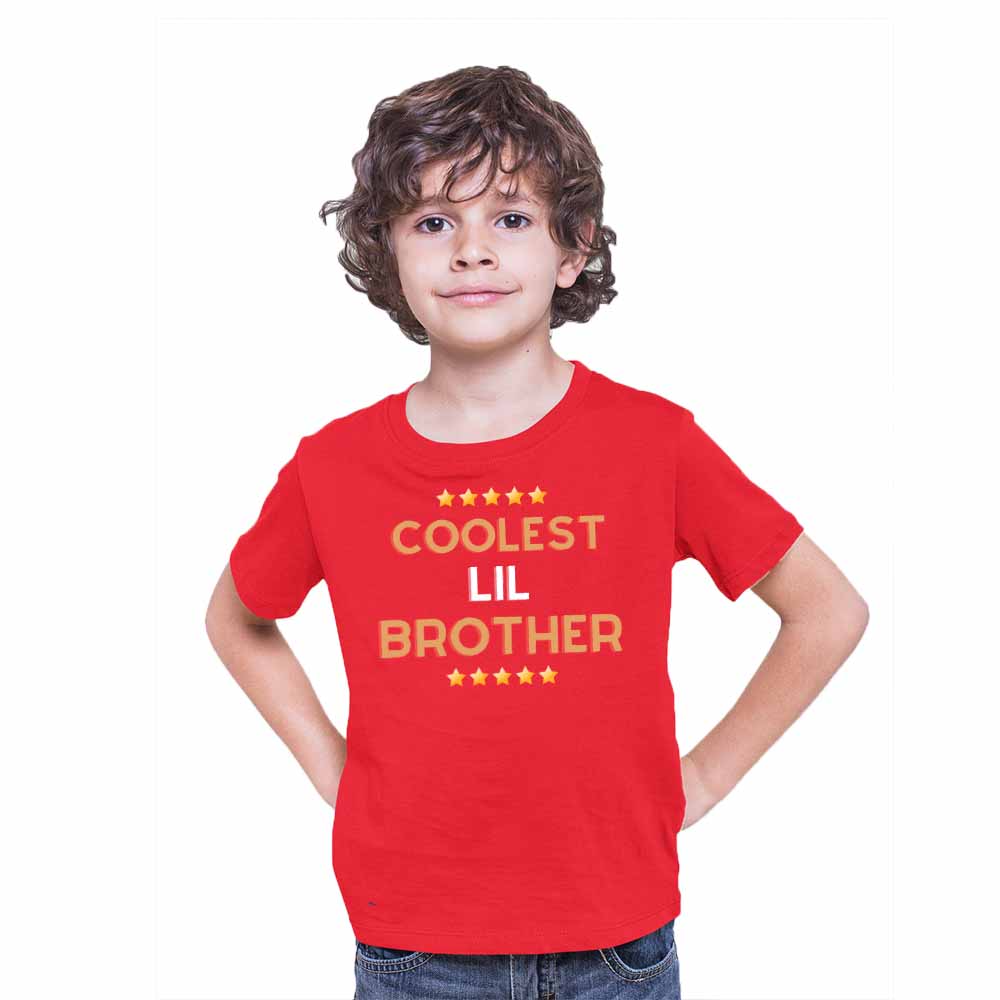Cooler Lil Brother Design Multicolor T-shirt/Romper