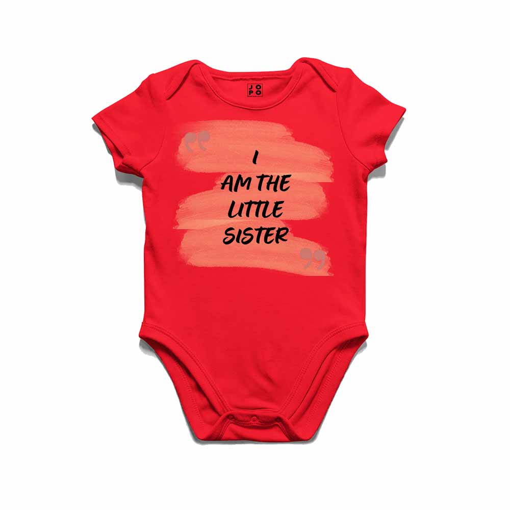 I am the Little Sister Design Multicolor T-shirt/Romper