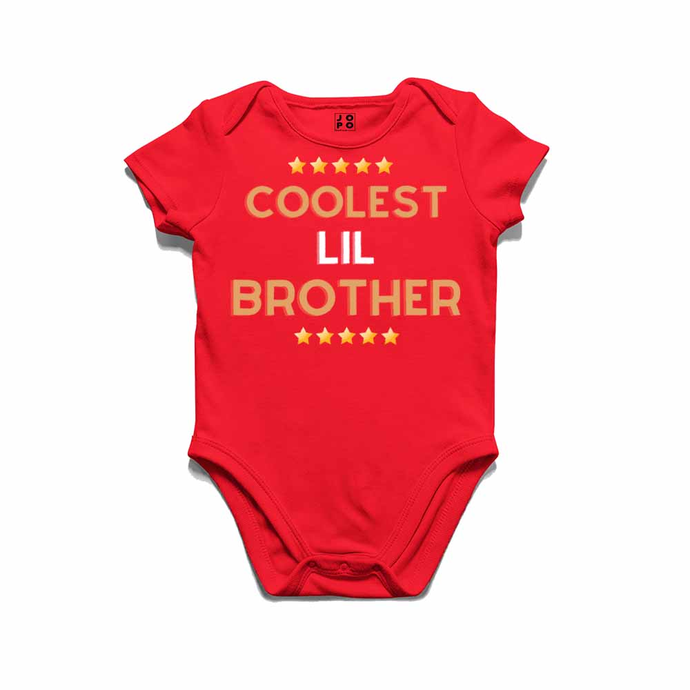 Cooler Lil Brother Design Multicolor T-shirt/Romper